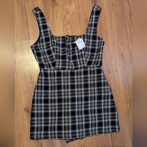 NWT Plaid Forever 21 Dress (WITH SHORTS UNDERNEATH!!!)
